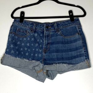 Old Navy High Rise Americana Cut Off Denim Shorts Women's Size 10